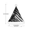 Bnvmwe Black And White Checkered Stripes Children And Youth Christmas Hats, Holiday Hats, New Year'S Parties view 3