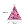 Bnvmwe Pink Butterfly Seamless Tile Children And Youth Christmas Hats, Holiday Hats, New Year'S Parties view 3