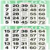 American Games Bingo Paper Game Cards - 2 Cards - Green - 750 Sheets per Pack, Made in USA view 1