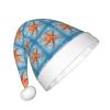 Bnvmwe Blue Background Starfish 1 Children And Youth Christmas Hats, Holiday Hats, New Year'S Parties view 2