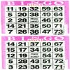 American Games Bingo Paper Game Cards - 2 Cards - Purple - 750 Sheets per Pack, Made in USA view 1
