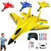 CGDUYWJ Gravity Glider, Trick 4 Rotor Rc Glider Aircraft Drone LED 2.4g Rc Airplanes, Remote Control Airplane Model for Adults (Yellow) view 1