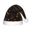 Bnvmwe Black And Gold Background Children And Youth Christmas Hats, Holiday Hats, New Year'S Parties view 1