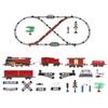 Christmas Train Set with Light, Steam & Smoke, Vintage Electric Locomotive Oval Track Model Train with Carriage Holiday Christmas Model Train Gift Around The Tree view 1