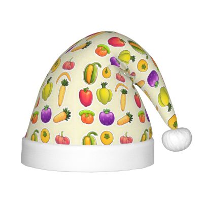 Bnvmwe Cartoon Vegetable Fruits Children And Youth Christmas Hats, Holiday Hats, New Year'S Parties
