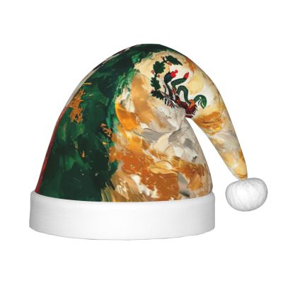 Bnvmwe Mexican American Flag Children And Youth Christmas Hats, Holiday Hats, New Year'S Parties