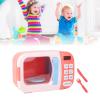 ciciglow Electronic Microwave Play Set with Turnable Tray and Vivid Music Function, Ideal for Kids , Safe ABS Material (Pink) view 2