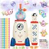 219pcs Space Magic DIY Balloon Kit with Pump, Sticky Balloon Maker Craft, Includes Bouncy Balloons, Stickers & Accessories, DIY Creative Activity Gift for Girls Boys Ages 3+ view 1