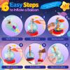 219pcs Space Magic DIY Balloon Kit with Pump, Sticky Balloon Maker Craft, Includes Bouncy Balloons, Stickers & Accessories, DIY Creative Activity Gift for Girls Boys Ages 3+ view 4
