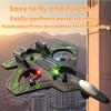2026 Rc Jet Toy, Fighter Jet Drone Remote Control Plane, 360 Flip Fighter Jet Toy with Colorful Led Navigation Light, Foam Remote Control Airplane for Beginners (Green+1 Batteries) view 2