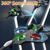 2026 Rc Jet Toy, Fighter Jet Drone Remote Control Plane, 360 Flip Fighter Jet Toy with Colorful Led Navigation Light, Foam Remote Control Airplane for Beginners (Green+1 Batteries) view 3