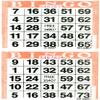 American Games Bingo Paper Game Cards - 2 Cards - Orange - 750 Sheets per Pack, Made in USA view 1