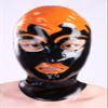 AiCc stylists Orange and Black Inlay Halloween Latex Mask Rubber Hood Tang Me Away Cosplay (S) view 2