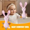 Kids Lovey,Bunny Shape Snuggle Toy - Kids Soothing Doll | for Boys Girls Daycare Centers Nap Time Bedtime Car Home Travel Teething Period Birthday Holiday Bedroom view 3