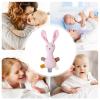 Kids Lovey,Bunny Shape Snuggle Toy - Kids Soothing Doll | for Boys Girls Daycare Centers Nap Time Bedtime Car Home Travel Teething Period Birthday Holiday Bedroom view 4