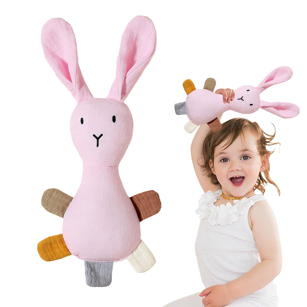 Kids Security Blanket | Bunny Shape Soother Doll - Kids Soothing Doll - for Boys Girls Daycare Centers Nap Time Bedtime Car Home Travel Teething Period Birthday Holiday Bedroom