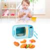 ciciglow Electronic Microwave Play Set with Turnable Tray and Vivid Music Function, Ideal for Kids , Safe ABS Material (Blue) view 3