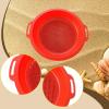 HouseVibe Kids Sand Sifter Sieve Beach Strainer Toy with Portable Handle Sand Sifting Pan for Park Backyard Gardening- Red view 4
