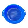 HouseVibe Kids Sand Sifter Sieve Beach Strainer Toy with Portable Handle Sand Sifting Pan for Park Backyard Gardening- Blue view 2