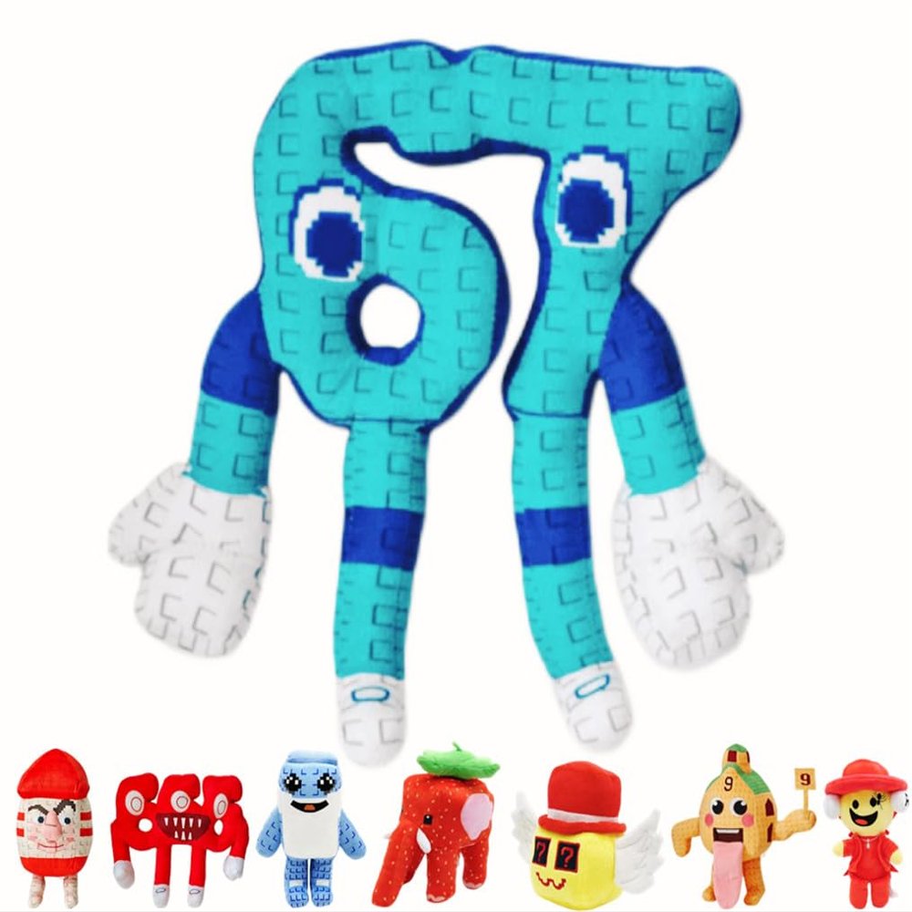 11.8in Steal a Brainrot Plush Figure Toys Stuffed Animals Los tralaleritos Plushies Collectible Doll Gift for Game Fans Kids Boys Girls Adults (10in Six Seven)