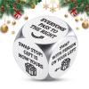 Christmas Dice Games for Family Night Santa Swap Gift Exchange Dice for Women Men Christmas Stocking Stuffers for Teens White Elephant Gift Party Games Dices Holiday Party Favors 1.6x1.6cm view 1