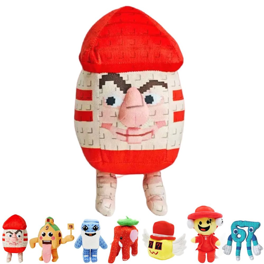 11.8in Steal a Brainrot Plush Figure Toys Stuffed Animals Los tralaleritos Plushies Collectible Doll Gift for Game Fans Kids Boys Girls Adults (10in Pop Sahur)