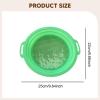 HouseVibe Kids Sand Sifter Sieve Beach Strainer Toy with Portable Handle Sand Sifting Pan for Park Backyard Gardening- Green view 2