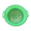 HouseVibe Kids Sand Sifter Sieve Beach Strainer Toy with Portable Handle Sand Sifting Pan for Park Backyard Gardening- Green view 3