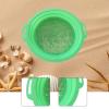HouseVibe Kids Sand Sifter Sieve Beach Strainer Toy with Portable Handle Sand Sifting Pan for Park Backyard Gardening- Green view 4