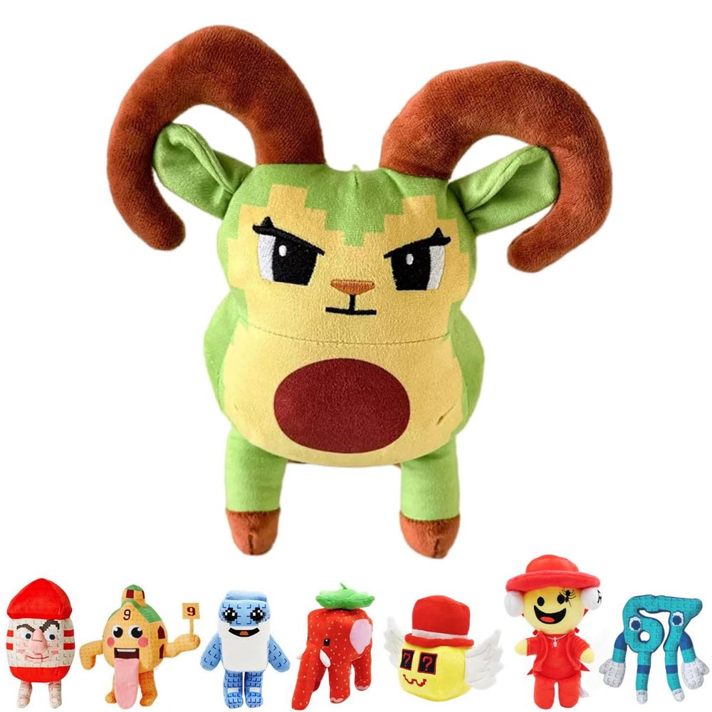 11.8in Steal a Brainrot Plush Figure Toys Stuffed Animals Los tralaleritos Plushies Collectible Doll Gift for Game Fans Kids Boys Girls Adults (10in Blackhole Goat)