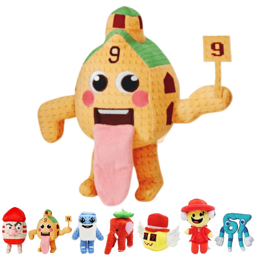 11.8in Steal a Brainrot Plush Figure Toys Stuffed Animals Los tralaleritos Plushies Collectible Doll Gift for Game Fans Kids Boys Girls Adults (11.8in Esok Sekolah)
