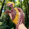 NevaFlew Articulated Phoenix  Fully Posea Collectible Desk Decor Flexible Wings & Tail | Premium PLA Fantasy Sculpture (red/Black-Single, Large Single Color) view 1