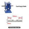 12V 24V 60W NMRV30 DC Worm Gear Motor with Dual Output Shaft RV30 Adjustable-Speed CW CCW High Torque(42rpm,12V) view 3