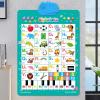Talking Wall Charts for Kids | Alphabet Number Piano Songs Game,Animal Vocabulary Interactive Learning Poster,for Ages 1-6 Boys Girls Kindergarten School Nursery Home Classroom view 2