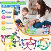 10-Pack Colorful Magnetic Men Toys, Interlocking Rubber Magnet Figures for Kids, Refrigerator Magnets Set view 2