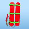 Guohetuk Outdoor Sensory Balance Board, Hand and Foot Activity Tool for Kids, Red 3 Person view 4