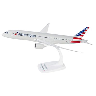 Flight Miniatures American (13-Cur) 787-9 1:200 Scale - Plastic Snap-Fit Model Airplane - Collectible Replica of American Airlines Aircraft - Part# ABO-78790H-002