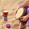 African Drum Unique Pattern Small Hand Professional Percussions Instrument Rhythm Playing Toy For Kindergarten Musical Beginner Percussions Instrument Educational Musical view 2