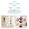 Ywmsfl Portable Hexagonal Acrylic Step Shelf Storage Shelves Organizer Rack For Collectible Figures And Accessories Acrylic Display Stand view 2