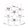 Ywmsfl Portable Hexagonal Acrylic Step Shelf Storage Shelves Organizer Rack For Collectible Figures And Accessories Acrylic Display Stand view 3