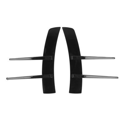 2 Piece Gloss Black Front Bumper Side Spoiler Canards, Universal ABS Body Spoiler Lip for Cars Easy Peel & Stick Installation