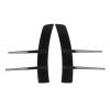 2 Piece Gloss Black Front Bumper Side Spoiler Canards, Universal ABS Body Spoiler Lip for Cars  Easy Peel & Stick Installation view 1
