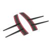 2 Piece Gloss Black Front Bumper Side Spoiler Canards, Universal ABS Body Spoiler Lip for Cars  Easy Peel & Stick Installation view 2