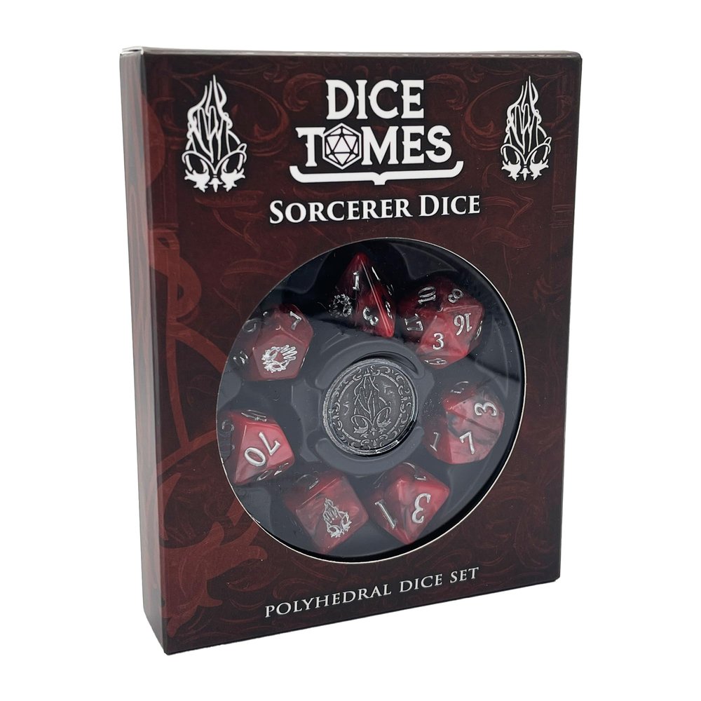 Artefact Games - Polyhedral Dice Set - Dice Set for DND, Pathfinder & Tabletop RPGs (Sorcerer)