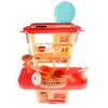 BAFOVY Kids Kitchen Playset with Sound Light Spray Sink Stove, Interactive Role Play Toys for Toddlers 3-8 Years, Plastic Construction with Steam Effect and Storage view 2