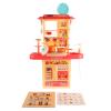 BAFOVY Kids Kitchen Playset with Sound Light Spray Sink Stove, Interactive Role Play Toys for Toddlers 3-8 Years, Plastic Construction with Steam Effect and Storage view 4