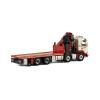 1:50 for Wall FMX 8x4 Flatbed Truck with Crane Alloy Collectible Model 01-2288 Die-cast Souvenir view 2