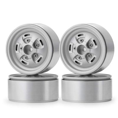4PCS 1.9inch Beadlock Wheel Rims for Axial SCX10 90046 CC01 D90 TRX4 F350 TRX6 for 1/10 RC Crawler Car Wheels Hubs