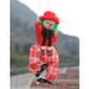 Stylebest Funny Clown Pull String Puppet, Wooden Marionette Handcraft Toys with Moving Arms and Legs, for Kids Gifts Christmas Ornament Baby Toy (Red) view 2