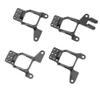 4pcs Aluminum Front & Rear Shock Towers Mount for 1/10 Rc Crawler TRX-4 Bronco K5 G500 Defender Trx4 8216 Upgrade Parts(Black) view 3